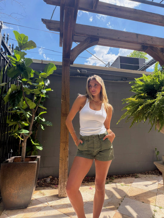 Sasha Scoop Tank - White (PRE-SALE)