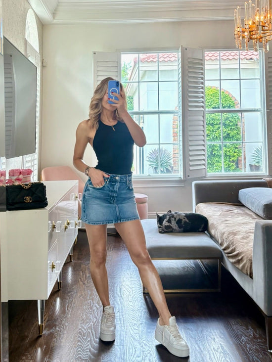 Traci Denim Mini Skirt