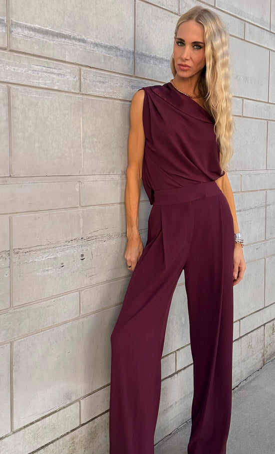 Boyfriend Trouser - Merlot