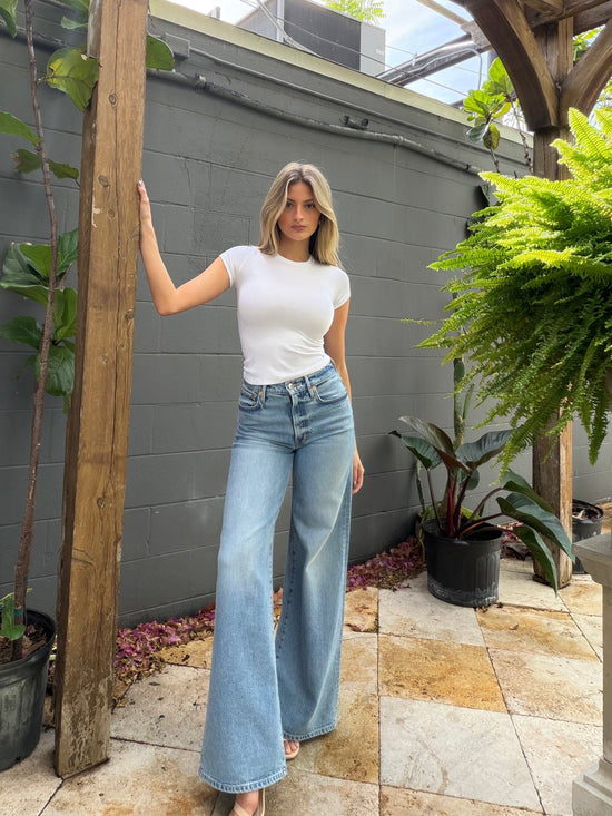 Alexa Wide Leg Jean - Euclid (PRE-SALE)