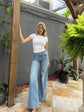 Alexa Wide Leg Jean - Euclid (PRE-SALE)