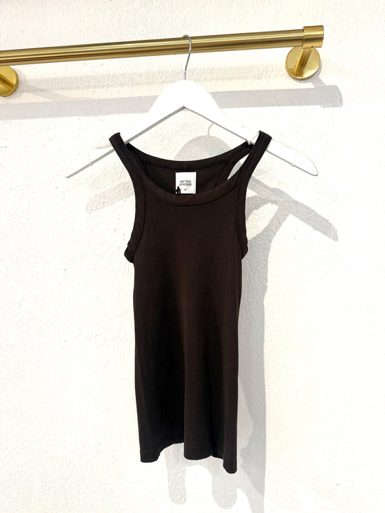 Jamie Rib Tank - Chocolate
