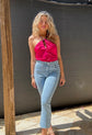 Carly High Rise Kick Flare Jean - Bail Out