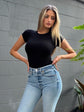 Amber Fitted Tee - Black (PRE-SALE)