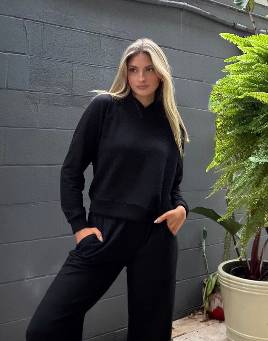 Paige Pullover Hoody - Black