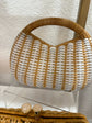 Skye Light Wicker Bag