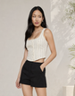 Saga Top - Ecru/Navy Stripe