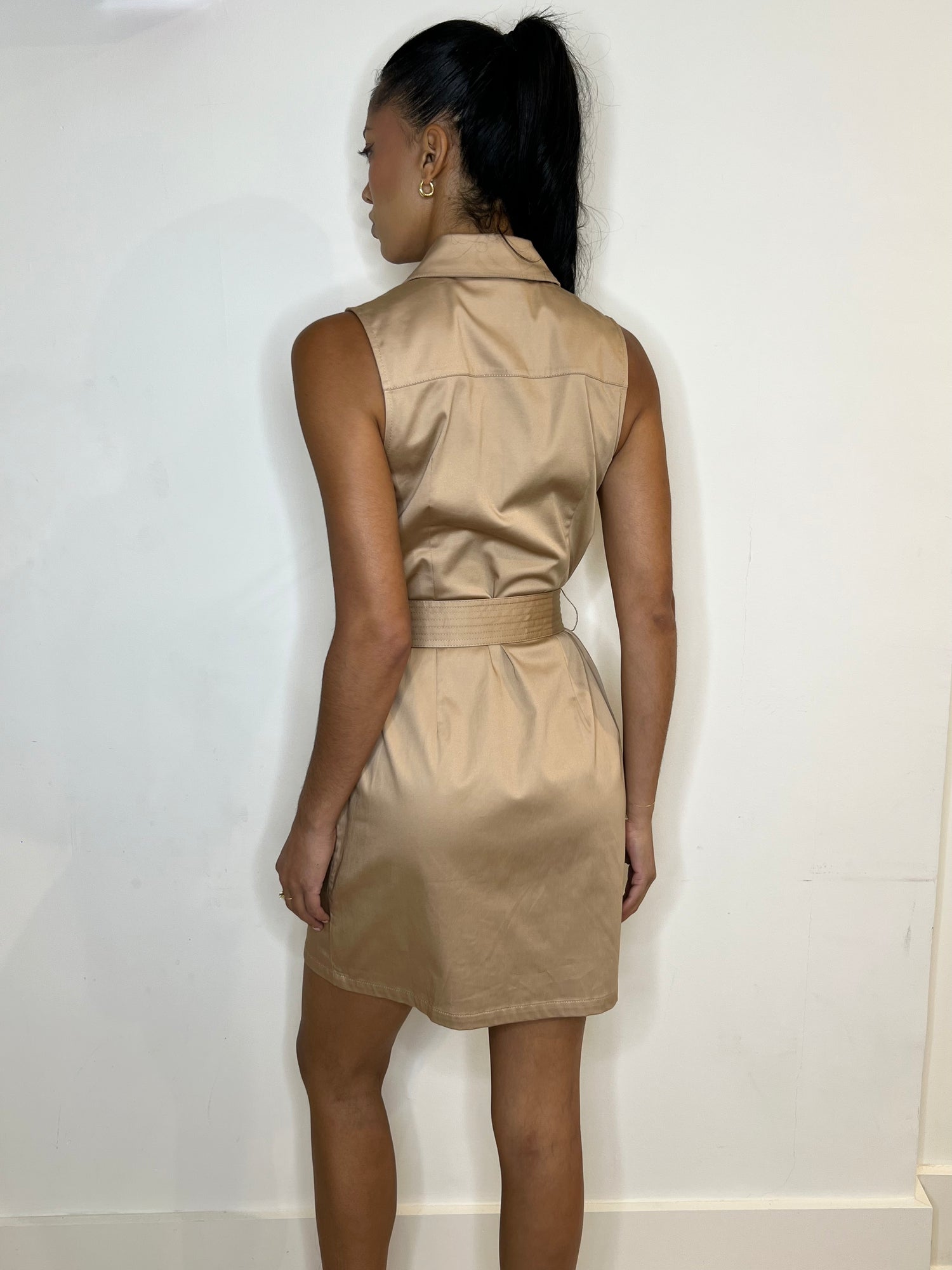 NOIRA MILITARY SHIRTDRESS