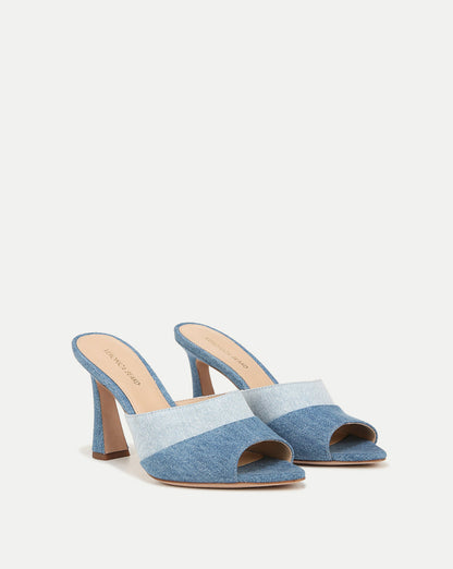 Thora Denim Mule Sandal