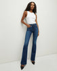 Beverly High Rise Skinny Flare - Bight Blue