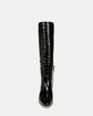 Cecile Croc-Embossed Tall Boot - Black (PRE-SALE)