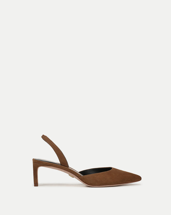 Caroline Suede Slingback Pump