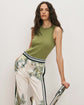 Jordyn Cropped Tank Top - Cactus (PRE-SALE)