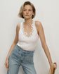 Narcisa Embroidered Tank Top - White (PRE-SALE)