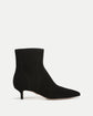 Lisa Kitten-Heel Bootie - Black