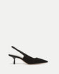 Cashel Slingback Heel - Black Suede