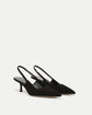 Cashel Slingback Heel - Black Suede