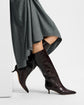Lisa Leather Tall Boot - Dark Raisin