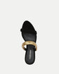 Tobin Gold Band Sandal - Black