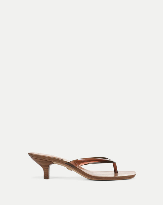 Clea Jelly Kitten-Heel Sandal - Hazelwood (PRE-SALE)