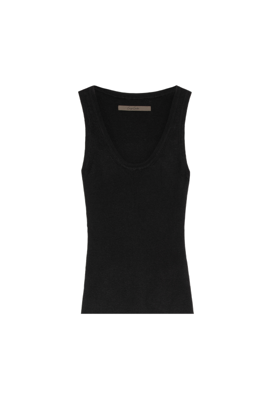 Linen Knit Scoop Tank