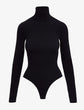 Ballet Turtleneck Bodysuit w/ Thumbholes - Black