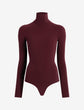 Ballet Turtleneck Bodysuit w/ Thumbholes - Raisin
