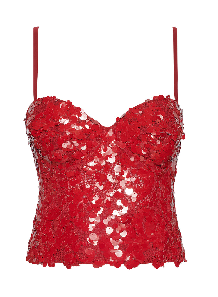 LIOR SEQUIN BRALETTE CAMI