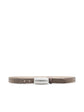 Marlowe Croc-Embossed Leather Belt - Cappuccino Croc