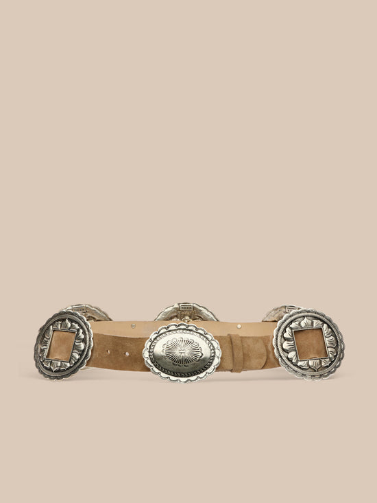 Austin Suede Concho Belt