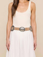 Austin Suede Concho Belt