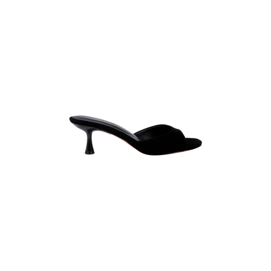 Arleen Kitten-Heel Mule - Black Suede (PRE-SALE)
