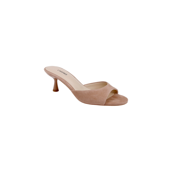 Arleen Kitten-Heel Mule - Cappuccino Suede (PRE-SALE)
