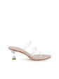 Ludovica Kitten-Heel Sandal - Chai Leather