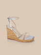 Malone Wedge Espadrille - Silver