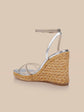 Malone Wedge Espadrille - Silver