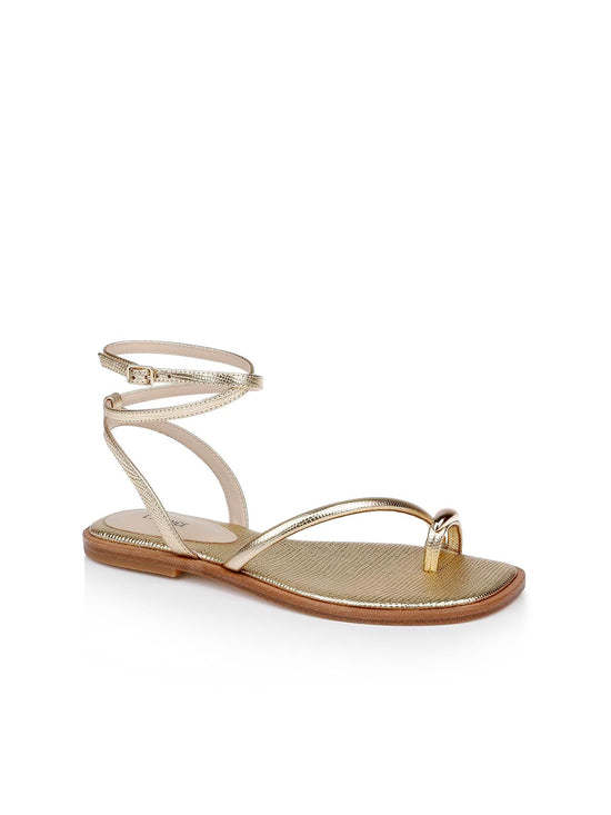 Mariana Leather Sandal - Gold