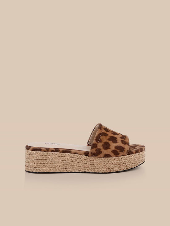 Ramani Platform Espadrille - Leopard Suede