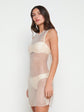 Angela Mesh Cover-Up Dress - Champagne