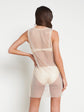Angela Mesh Cover-Up Dress - Champagne