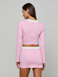 Adaline Cardigan Cover-Up - Blush/White