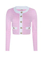 Adaline Cardigan Cover-Up - Blush/White