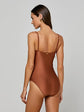 Aubrey Ruched Shimmer One-Piece