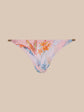 Violet String Bikini Bottom - Pink Multi Colorful Palm (PRE-SALE)