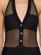 Natalya Collared One-Piece - Mesh (PRE-SALE)