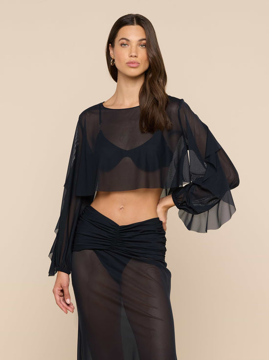 Ambala Cover-Up Top - Black