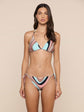 Britt Tie-Side Bikini Bottom - Multi Abstract Swirl