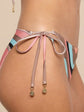 Britt Tie-Side Bikini Bottom - Multi Abstract Swirl