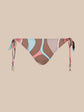 Britt Tie-Side Bikini Bottom - Multi Abstract Swirl