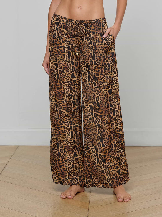 Geraldine Cover-Up Pant - Leopard (PRE-SALE)